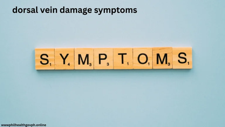 dorsal vein damage symptoms